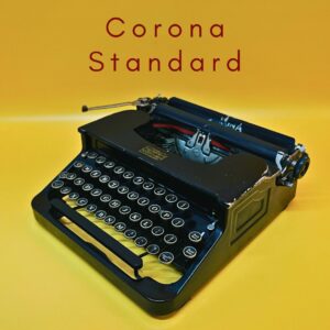 Máquina de escribir en funcionamiento, regalo de máquina de escribir estándar vintage Corona