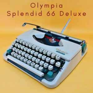 Máquina de escribir funcional con estuche Olympia Splendid 66 Deluxe