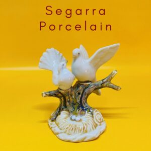 Vintage Porcelain Doves Figurine Segarra